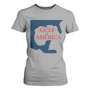 Trump America's Gulf T Shirt For Women North America Map TS02 Sport Gray Print Your Wear
