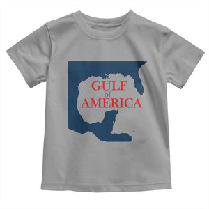 Trump America's Gulf Toddler T Shirt North America Map TS02 Sport Gray Print Your Wear