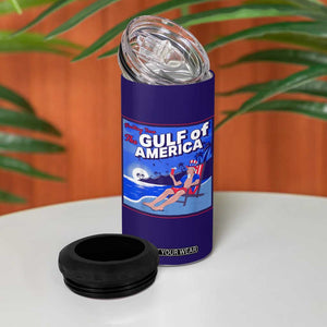 Trump America's Gulf 4 in 1 Can Cooler Tumbler Greeting from the Patriot Uncle Sam TS02 Print Your Wear