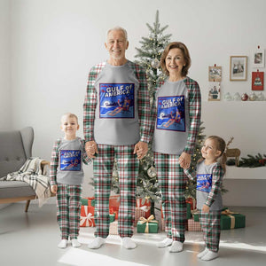 Trump America's Gulf Plaid Pajama Set Greeting from the Patriot Uncle Sam TS02 Christmas Plaid Print Your Wear