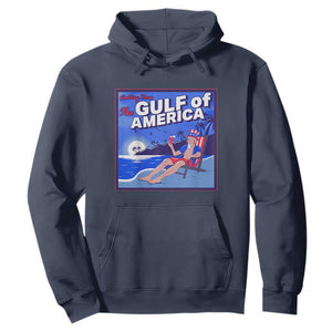 Trump America's Gulf Hoodie Greeting from the Patriot Uncle Sam TS02 Navy Print Your Wear