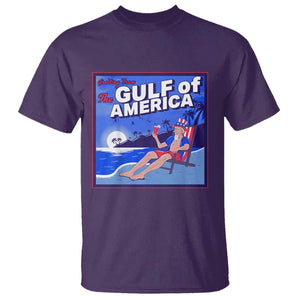 Trump America's Gulf T Shirt Greeting from the Patriot Uncle Sam TS02 Purple Print Your Wear