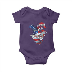 Trump America's Gulf Baby Onesie Northen America Map American Flag TS02 Purple Print Your Wear