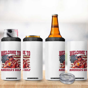 Trump Welcome To America's Gulf 4 in 1 Can Cooler Tumbler US Flag TS02 Print Your Wear
