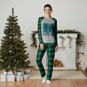 Eagle Girls Coquette Bow Retro Vintage Plaid Pajama Set TS02 Green Plaid Print Your Wear
