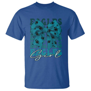 Eagle Girls Coquette Bow Retro Vintage T Shirt TS02 Royal Blue Print Your Wear