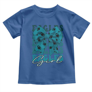 Eagle Girls Coquette Bow Retro Vintage Toddler T Shirt TS02 Royal Blue Print Your Wear