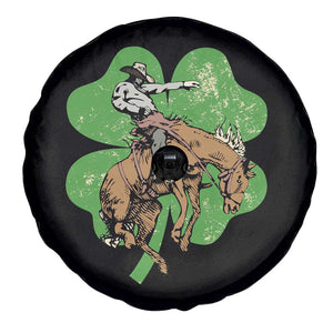 St Patrick's Day Lucky Cowboy Spare Tire Cover Retro Vintage Clover TS02 Print Your Wear