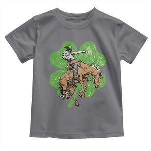 St Patrick's Day Lucky Cowboy Toddler T Shirt Retro Vintage Clover TS02 Charcoal Print Your Wear