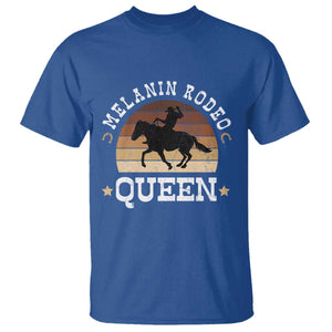 Melanin Rodeo Queen T Shirt Cowgirl Riding Horse African American Cowgirls Retro TS02 Royal Blue Print Your Wear