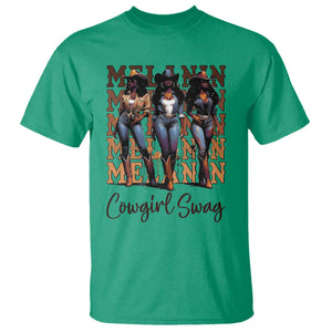 Melanin Cowgirl Swag T Shirt African American Cowgirls Black History Pride TS02 Irish Green Print Your Wear