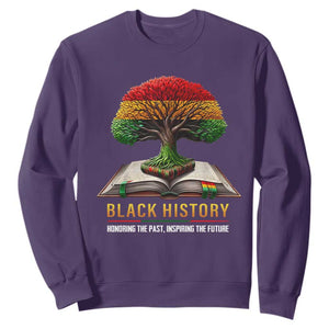 Black History Teacher Sweatshirt Honoring The Past Inspiring The Future Tree of Life TS02 Purple Print Your Wear