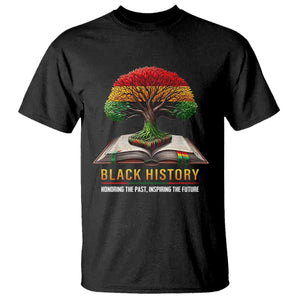 Black History Teacher T Shirt Honoring The Past Inspiring The Future Tree of Life TS02 Black Print Your Wear