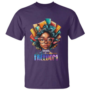 Black History Education Is Freedom T Shirt Black Teacher Books TS02 Purple Print Your Wear