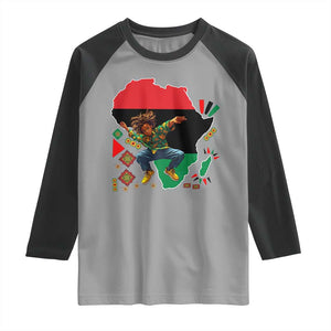 Black Son Future Leader Raglan Shirt African American Pride Black History Month TS02 Sport Gray Black Print Your Wear