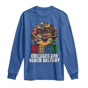 HBCU Colleges Are Black History Long Sleeve Shirt African Education TS02 Royal Blue Print Your Wear