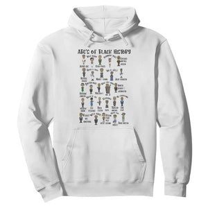 ABCs of Black History Month Hoodie Black Excellence Pride TS02 White Print Your Wear