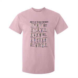 ABCs of Black History Month T Shirt For Kid Black Excellence Pride TS02 Light Pink Print Your Wear