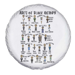 ABCs of Black History Month Spare Tire Cover Black Excellence Pride TS02 Print Your Wear