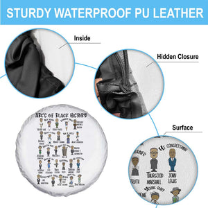 ABCs of Black History Month Spare Tire Cover Black Excellence Pride TS02 Print Your Wear