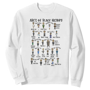 ABCs of Black History Month Sweatshirt Black Excellence Pride TS02 White Print Your Wear