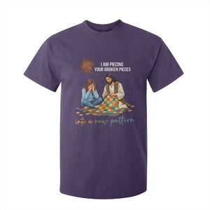 I Am Piecing Your Broken Pieces Christian Healing T Shirt For Kid Jesus Comfort Faith Restoration Inspirational Gift TS02 Purple Print Your Wear