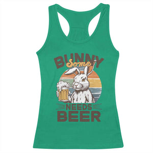 Some Bunny Needs Beer Funny Easter Drinking Humor Racerback Tank Top Retro Rabbit Beer Lover Gift TS02 Irish Green Print Your Wear