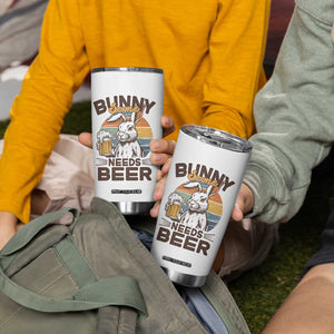 Some Bunny Needs Beer Funny Easter Drinking Humor Tumbler Cup Retro Rabbit Beer Lover Gift TS02 Print Your Wear