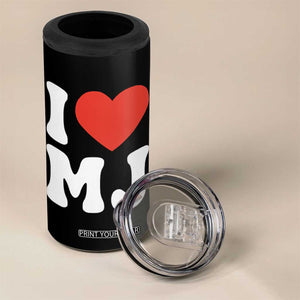 I Heart MJ Classic Graphic Tribute 4 in 1 Can Cooler Tumbler Love Pop Legend Iconic Culture Music Fan Favor TS02 Print Your Wear