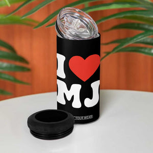 I Heart MJ Classic Graphic Tribute 4 in 1 Can Cooler Tumbler Love Pop Legend Iconic Culture Music Fan Favor TS02 Print Your Wear