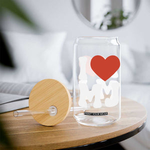 I Heart MJ Classic Graphic Tribute Glass Can Love Pop Legend Iconic Culture Music Fan Favor TS02 Print Your Wear