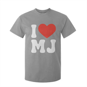 I Heart MJ Classic Graphic Tribute T Shirt For Kid Love Pop Legend Iconic Culture Music Fan Favor TS02 Sport Gray Print Your Wear