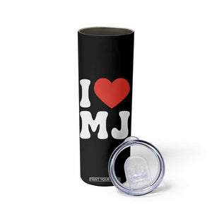 I Heart MJ Classic Graphic Tribute Skinny Tumbler Love Pop Legend Iconic Culture Music Fan Favor TS02 Print Your Wear