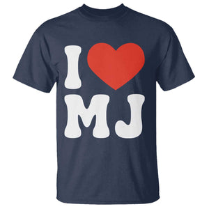 I Heart MJ Classic Graphic Tribute T Shirt Love Pop Legend Iconic Culture Music Fan Favor TS02 Navy Print Your Wear
