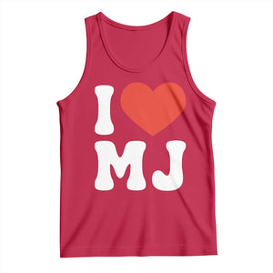 I Heart MJ Classic Graphic Tribute Tank Top Love Pop Legend Iconic Culture Music Fan Favor TS02 Red Print Your Wear