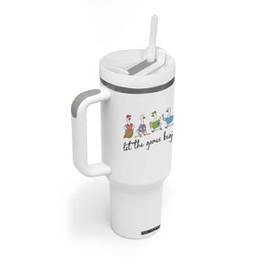 Let the Games Begin Cute Geese Tumbler With Handle Field Day Whimsical School Sports TS02 Print Your Wear