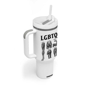 LGBTQ Acronym Funny Fitness Gym Muscle Graphic Tumbler With Handle Legs Glutes Biceps Triceps Quads TS02 Print Your Wear