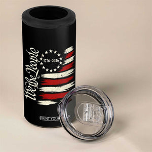 250 Years of Liberty 1776-2026 We The People 4 in 1 Can Cooler Tumbler Distressed American Flag Patriotic Semiquincentennial 250th Anniversary TS02 Print Your Wear