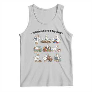 Outnumbered By Boys Funny Goose Mom Life Tank Top Chaos Coordinator Motherhood Mothers Day Gag Gift TS02 Ash Print Your Wear
