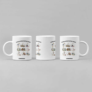 Outnumbered By Boys Funny Goose Mom Life Coffee Mug Chaos Coordinator Motherhood Mothers Day Gag Gift TS02 Print Your Wear