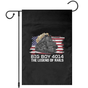 Vintage American Steam Train Garden Flag Legend of the Rails Heritage Pride TS02 Black Print Your Wear