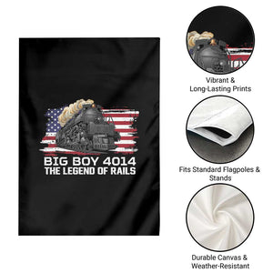 Vintage American Steam Train Garden Flag Legend of the Rails Heritage Pride TS02 Print Your Wear