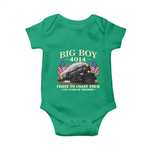 Patriotic Freedom Express Coast to Coast Baby Onesie Steam Train Legend Heritage Pride TS02 Irish Green Print Your Wear