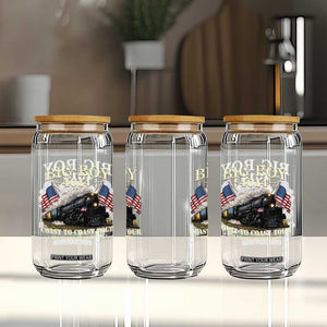 Patriotic Freedom Express Coast to Coast Glass Can Steam Train Legend Heritage Pride TS02 Print Your Wear