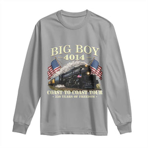Patriotic Freedom Express Coast to Coast Long Sleeve Shirt Steam Train Legend Heritage Pride TS02 Sport Gray Print Your Wear