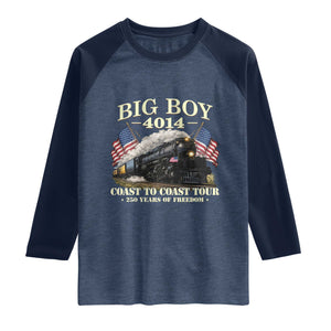 Patriotic Freedom Express Coast to Coast Raglan Shirt Steam Train Legend Heritage Pride TS02 Heather Denim Navy Print Your Wear