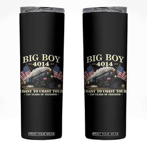 Patriotic Freedom Express Coast to Coast Skinny Tumbler Steam Train Legend Heritage Pride TS02 Black Print Your Wear