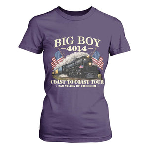 Patriotic Freedom Express Coast to Coast T Shirt For Women Steam Train Legend Heritage Pride TS02 Purple Print Your Wear