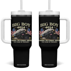Patriotic Freedom Express Coast to Coast Tumbler With Handle Steam Train Legend Heritage Pride TS02 One Size: 40 oz Black Print Your Wear