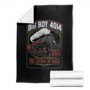 Retro Emblem Classic Steam Train Throw Blanket Locomotive Heritage Pride Legend of the Rails TS02 Black Print Your Wear